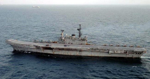 資料圖:印度“維拉特”號(hào)航母 資料圖:印度“維拉特”號(hào)航母