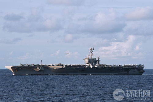 美國海軍華盛頓號(hào)航母在南中國海上游弋 美國海軍華盛頓號(hào)航母在南中國海上游弋