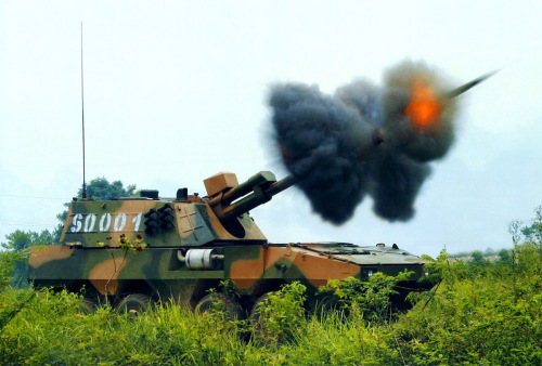 中國ZBL09步兵戰(zhàn)車底盤122毫米榴彈炮 中國ZBL09步兵戰(zhàn)車底盤122毫米榴彈炮