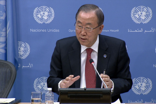 潘基文吁領(lǐng)導(dǎo)人效仿曼德拉為全球和平發(fā)展努力